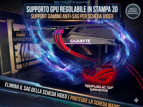 Supporto gpu regolabile - gpu, in
